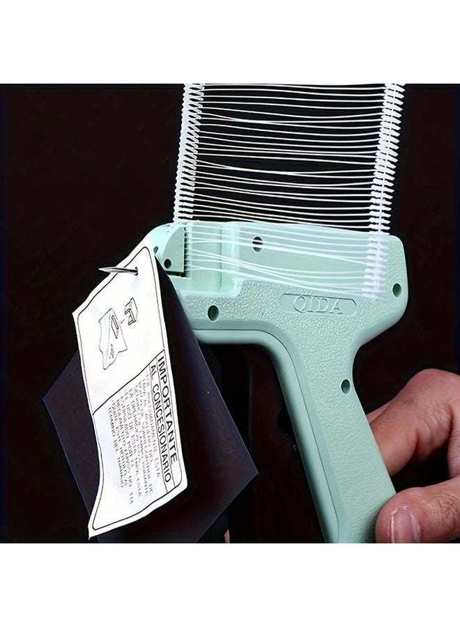 Green Portable Non Electric Label Printer Gun For Clothing Socks Hats - Image 1