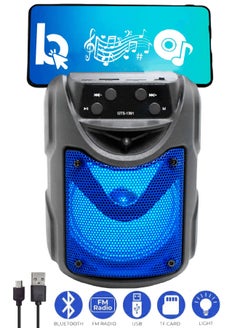 Wireless Bluetooth Speaker Stereo Sound Rechargeable Battery FM Radio TF Memory USB Input