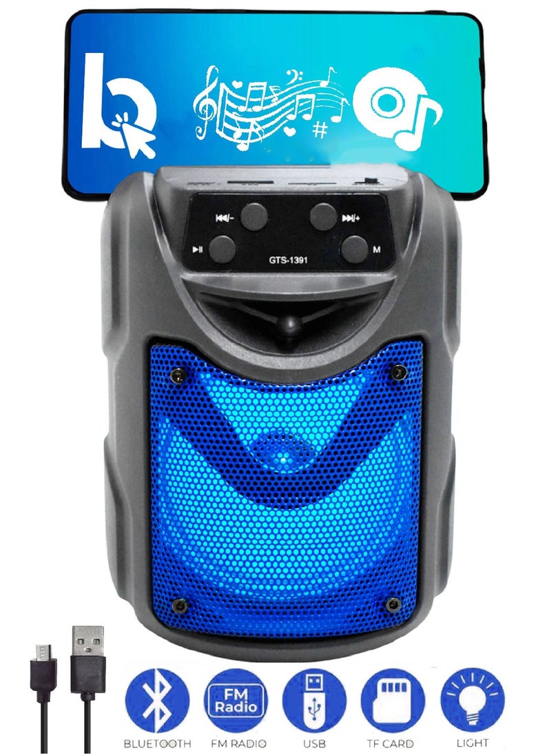 GREATNICE - Wireless Bluetooth Speaker Stereo Sound Rechargeable Battery FM Radio TF Memory USB Input - Image 1