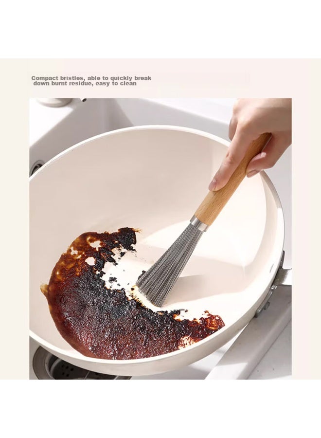 Dipple 304 Stainless Steel Pot Brush, Kitchen Cleaning Brush, Nano High-Quality Non-Stick Steel Wire Brush, Pot Scrubber, Pot Cleaning Tool - Image 3