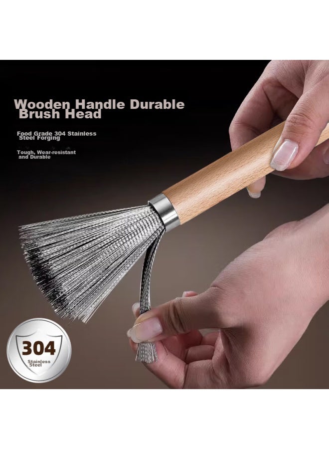 Dipple 304 Stainless Steel Pot Brush, Kitchen Cleaning Brush, Nano High-Quality Non-Stick Steel Wire Brush, Pot Scrubber, Pot Cleaning Tool - Image 1