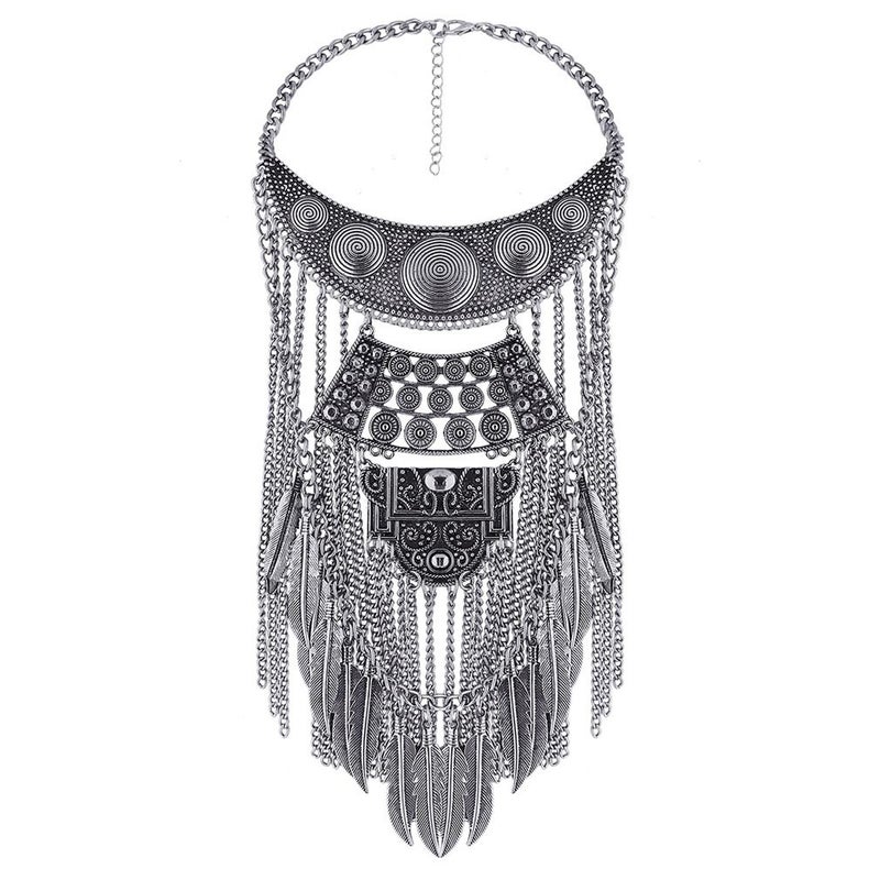 YAZILIND Collar Necklaces Pendants Vintage Maxi Choker Statement Collier Boho Women Jewelry