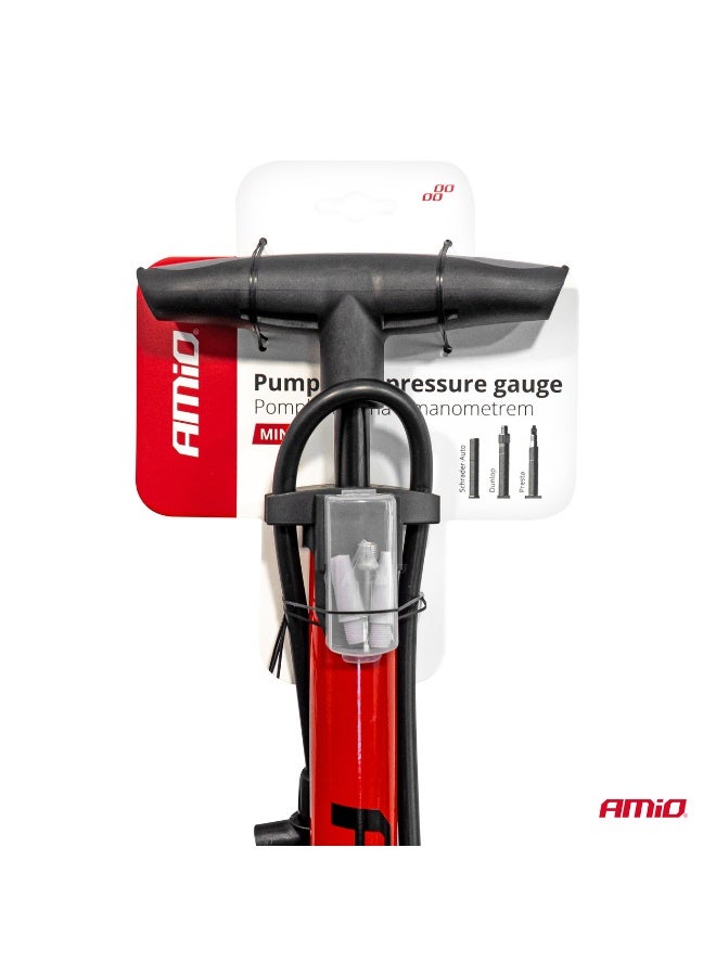 أميو BICYCLE PUMP WITH PRESSURE GAUGE - Image 2