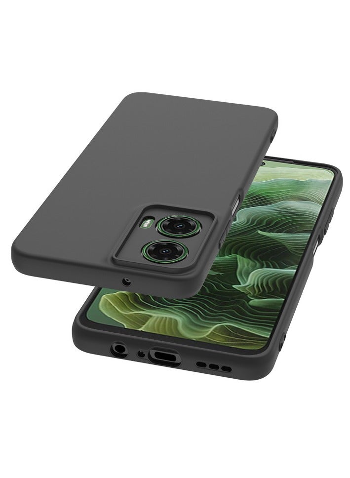 [1+1 Sets] For Motorola Moto G35 5G Case & Screen Protector Frosted Pudding Material TPU Cover with Tempered Glass Screen Protector  - Image 3