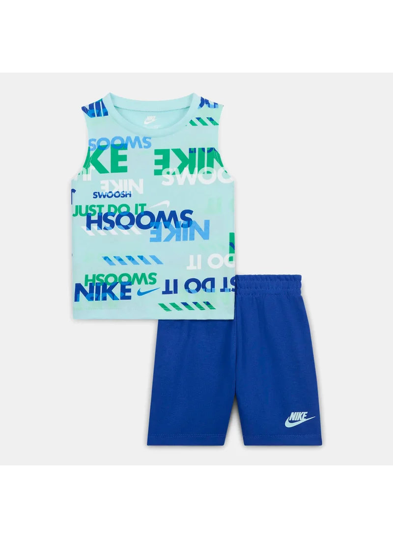 Nike Kids' Sportswear Printed Tank Top and Shorts Set