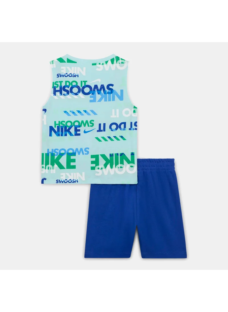 Nike Kids' Sportswear Printed Tank Top and Shorts Set
