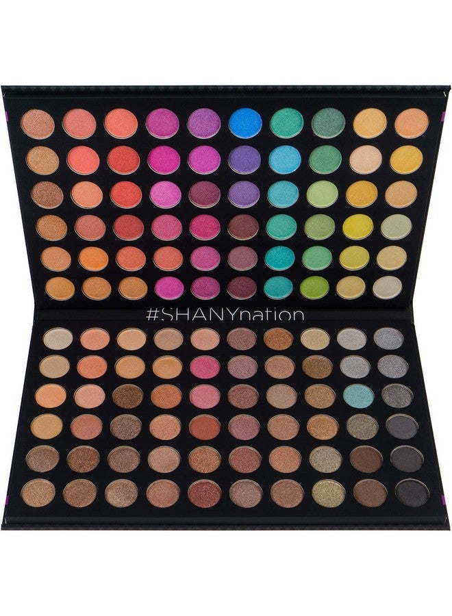 Shany Ultimate Fusion 120 Color Highly Pigmented Makeup Palette Long Lasting Blendable Natural Colors Eye Shadow Palette Natural Nude And Neon Combination - Image 2