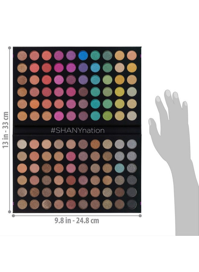 Shany Ultimate Fusion 120 Color Highly Pigmented Makeup Palette Long Lasting Blendable Natural Colors Eye Shadow Palette Natural Nude And Neon Combination - Image 5