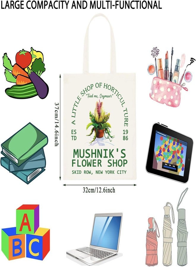 WCGXKO Horror Movie Tote Bag Scary Movie Fans Gift Horror Lovers Merch (Mushnik Tote) - Image 2