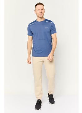 Nordland Men Sportswear Fit Short Sleeves Training T-Shirt, Indigo Blue  - Image 2