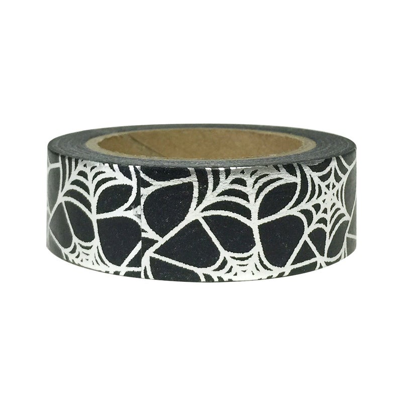 allydrew Washi Tapes Decorative Masking Tapes Silver Spiderweb