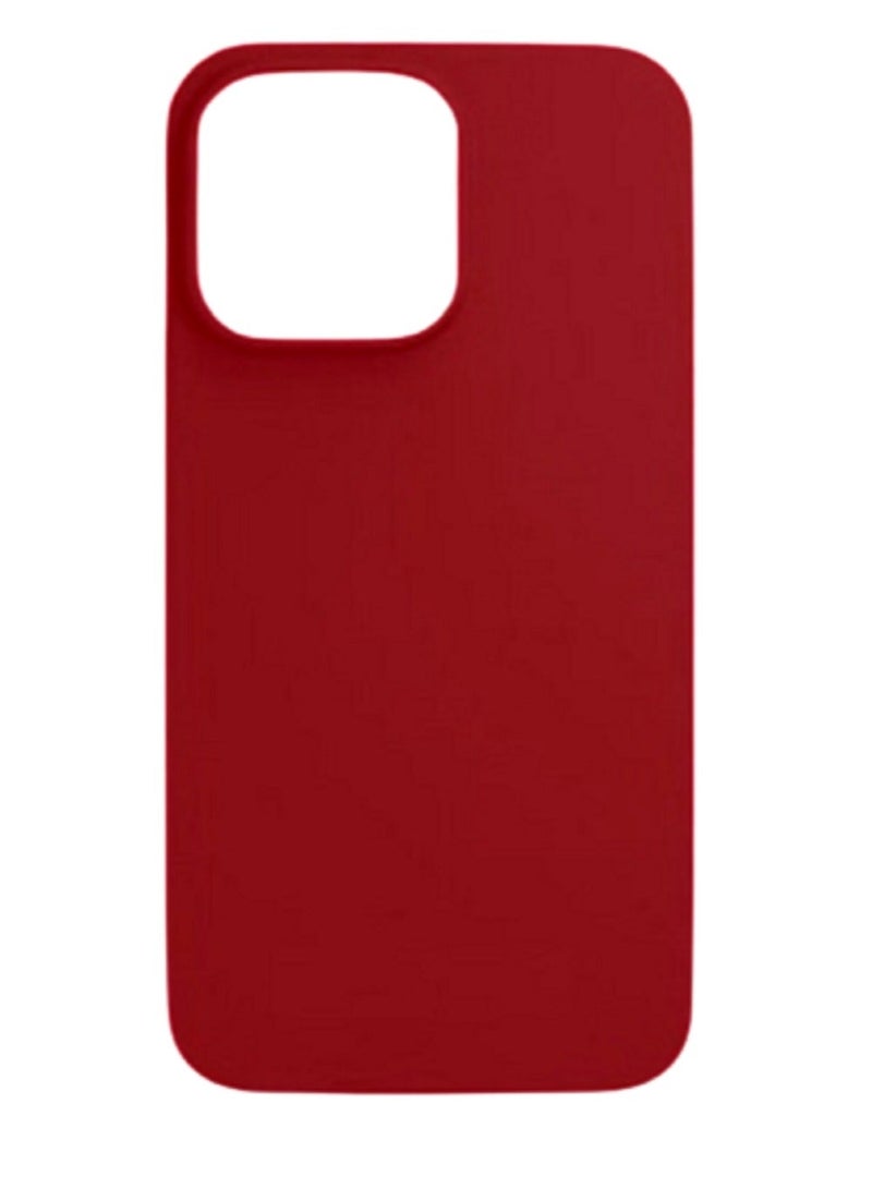 vesus Soft and Flexible Silicone case for iphone 15 pro Red - Image 1