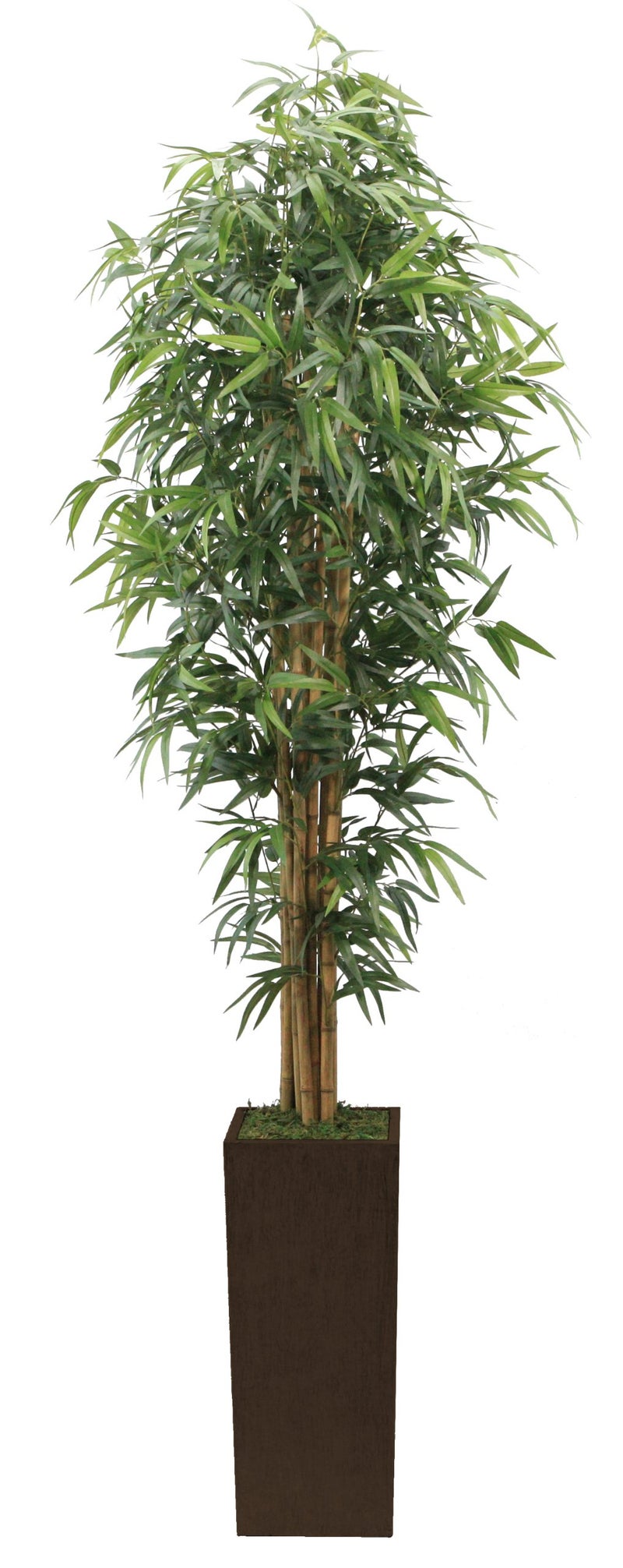 Vintage Home Vintage Home Artificial Lifelike Faux Plastic Fake 84 Tall Silk Bamboo Tree in Brown Wood Planter 