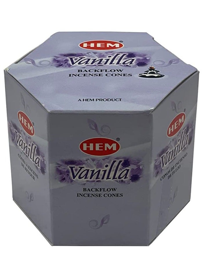 HEM Vanilla Backflow Incense Cones  - Image 1