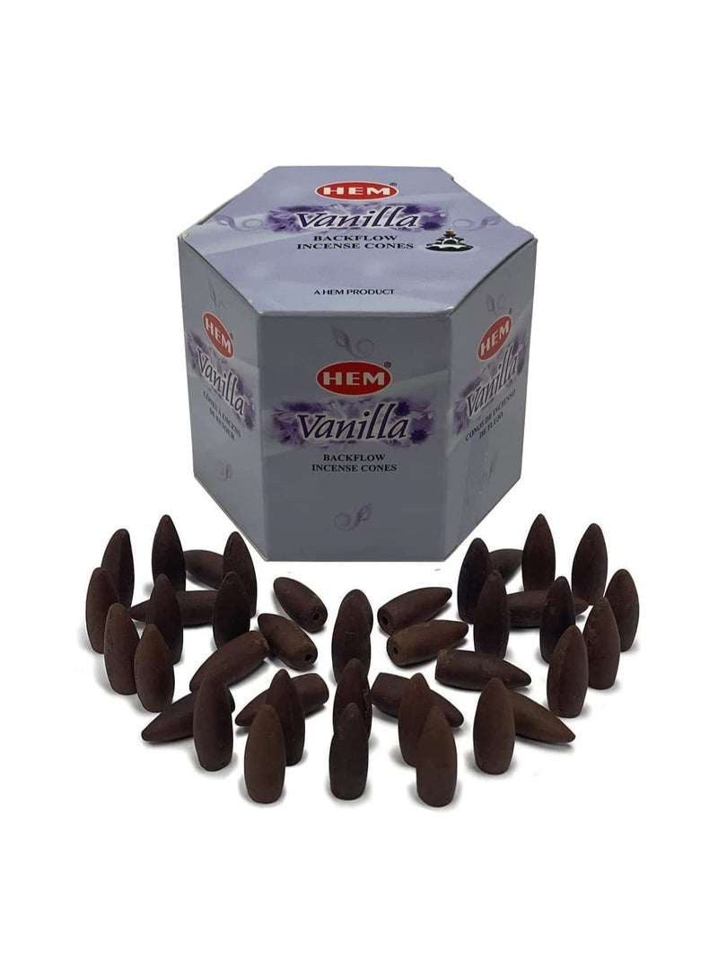 HEM Vanilla Backflow Incense Cones  - Image 2