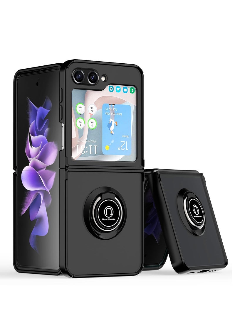 SYOSI Case for Samsung Galaxy Z Flip 5, Shock-Absorption Anti-Scratch Phone Case with Kickstand, Magnetic Car Mounts Supports for Samsung Galaxy Z Flip 5 - Image 1