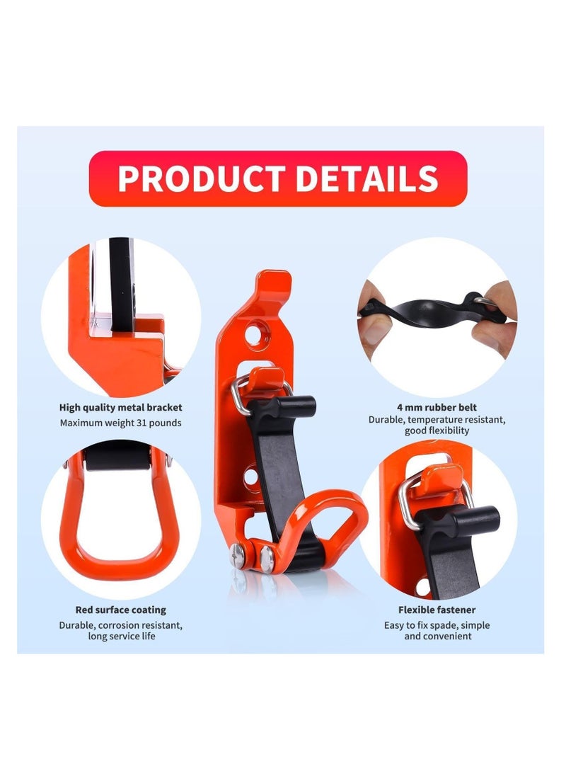 SYOSI Shovel Mount for Roof Rack Kit, Heavy Metal Rubber Clamp Mounting Kit, Long Handle Tool Rack Mounting Kit, Shovel Rack Wall Mounting Kit, Auto Parts, Boats, Military Equipment (2 PCS) - Image 2