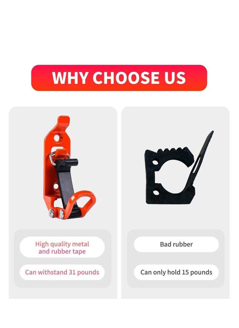 SYOSI Shovel Mount for Roof Rack Kit, Heavy Metal Rubber Clamp Mounting Kit, Long Handle Tool Rack Mounting Kit, Shovel Rack Wall Mounting Kit, Auto Parts, Boats, Military Equipment (2 PCS) - Image 4