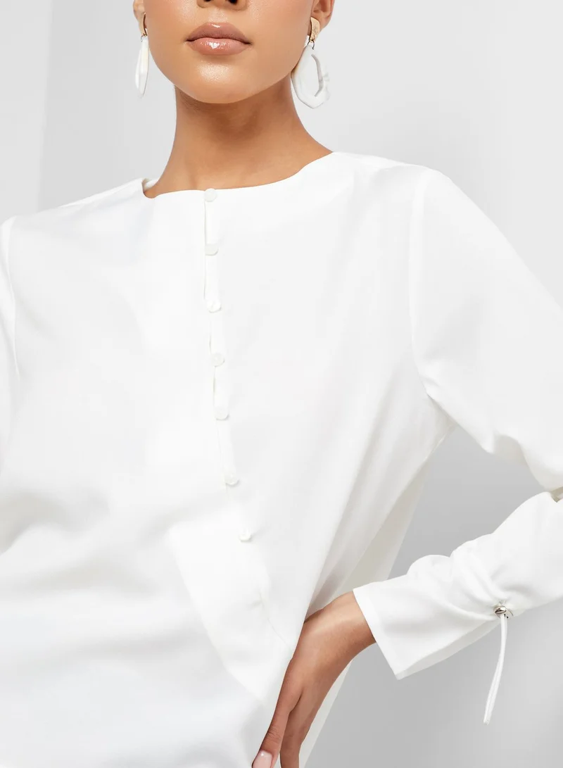 RINA Button Detail Top