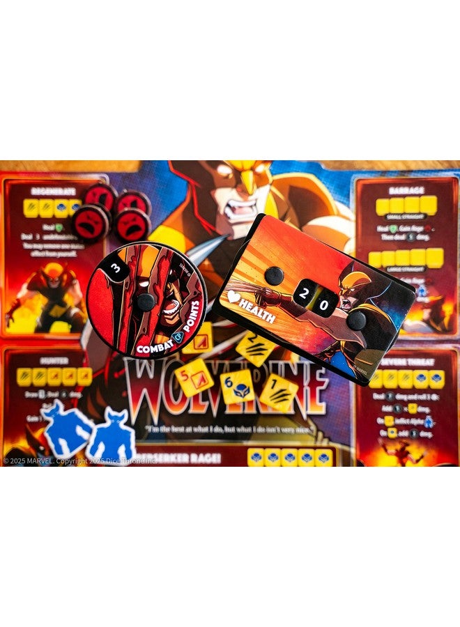 USAopoly صندوق مارفل إكس-مين دايس ثرون 1، صندوق 4 أبطال يضم وولفرين، آيس مان، ساي لوك وستورم، لعبة لوحية تنافسية بالز dice، مستقلة ومتوافقة مع جميع أبطال دايس ثرون، مرخصة رسميًا - Image 3