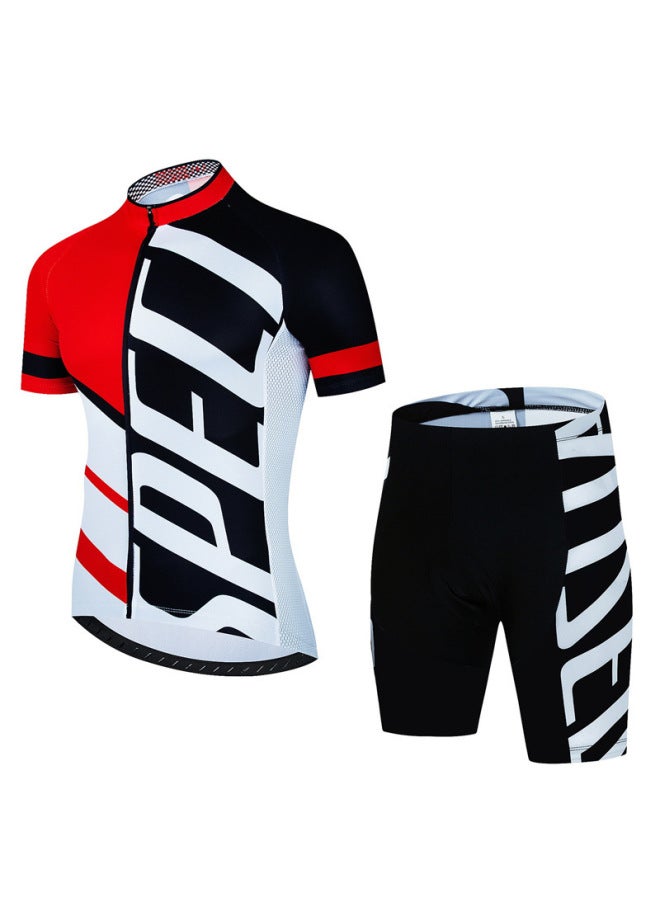 Summer Cycling Jersey Short Sleeve Set Outdoor Bike Cycling Wear