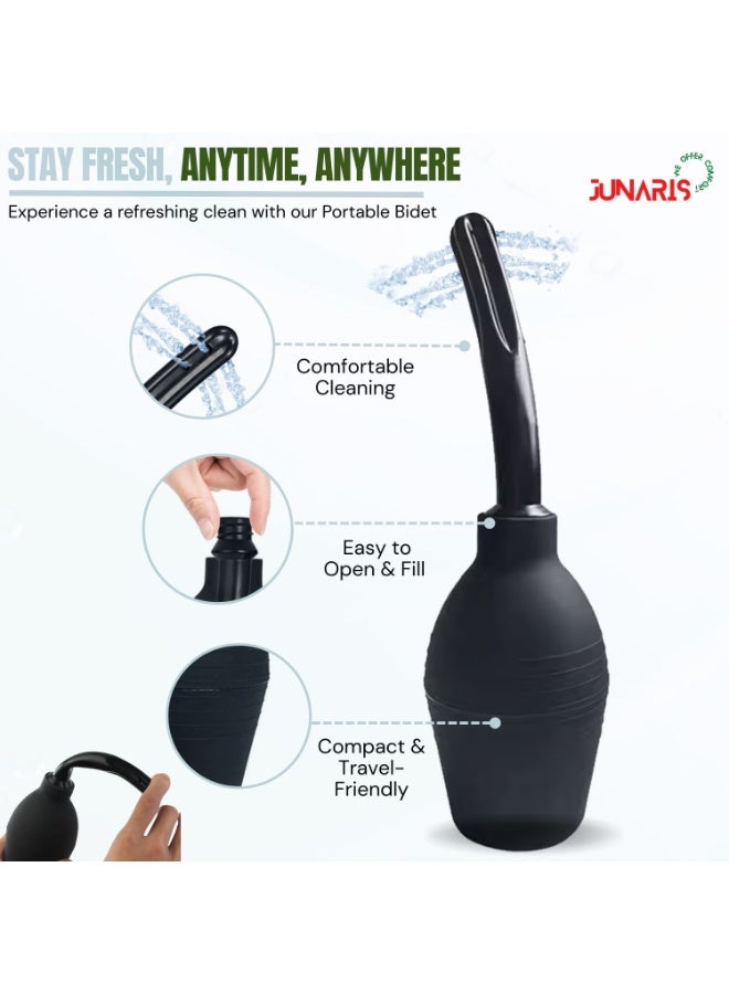 JUNARIS Portable Shower Bidet 300ML | Rinse Portable Shattaf Bidet Travel Cleaning Tool - Image 2