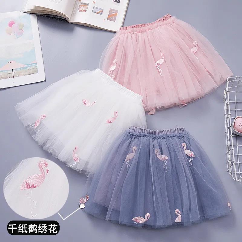 Girls' Skirt Veil Skirt 2023 Spring New Children'S Pent Skirt Girl'S Princess Skirt Solid Color Western Style Short Skirt - Image 5