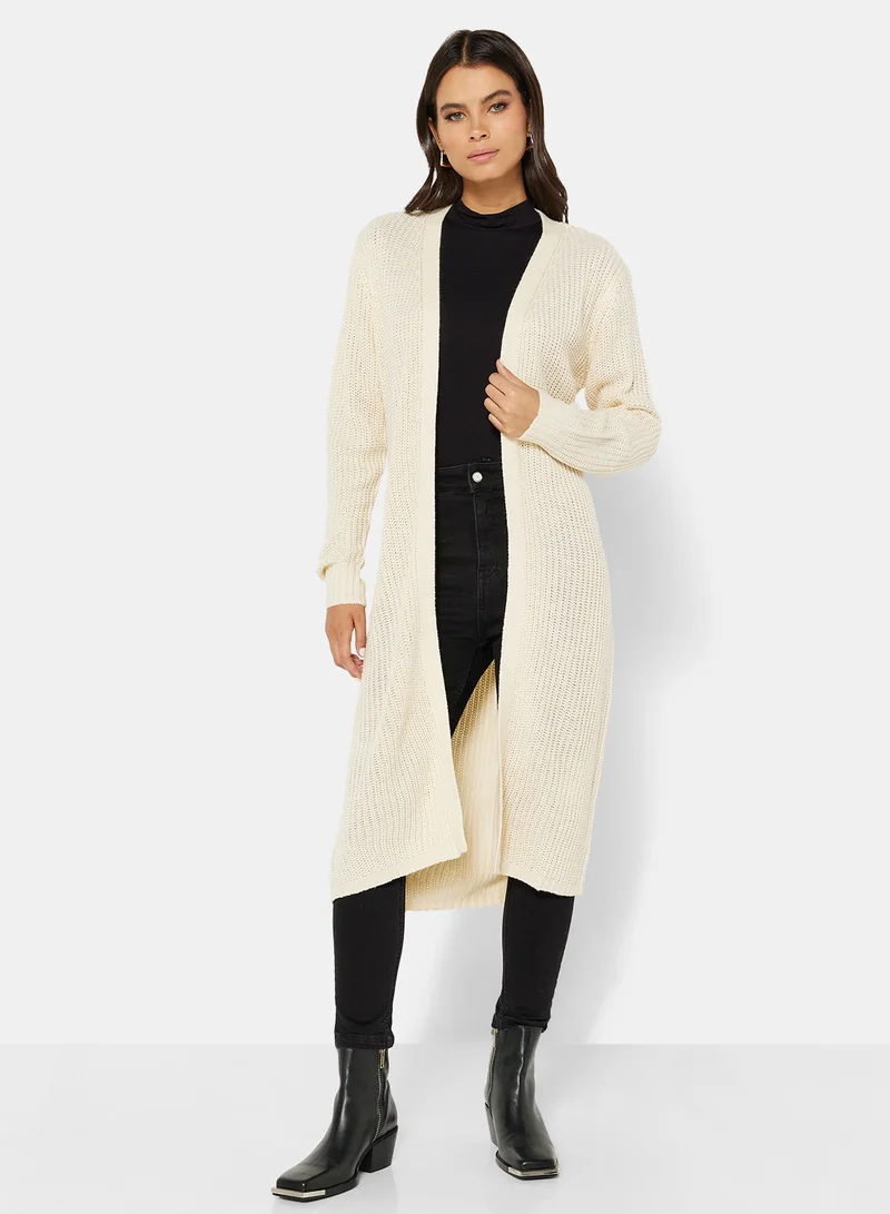 Jacqueline de Yong Belted Knitted Cardigan