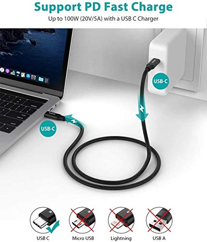 NIMASO USB C 3.1 Gen 2 Cable 10Gbps Data Transfer, 4K Video Output Monitor Cable100W PD Fast Charging for iPhone 17/16/15, MacBook, Huawei Matebook, iPad Pro 2020, Chromebook, KYY, Dell, LG, ARZOPA - Image 2