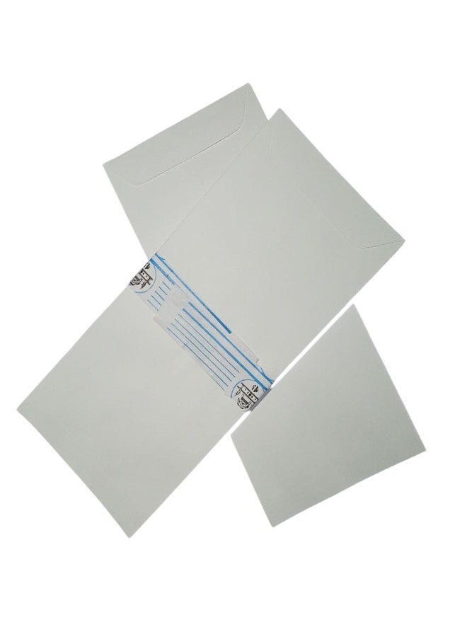 ARETOR White Envelope For Letter and Documents Size 9x4 Inch Pack of 50 Envelope Thickness 100 GSM - Image 1