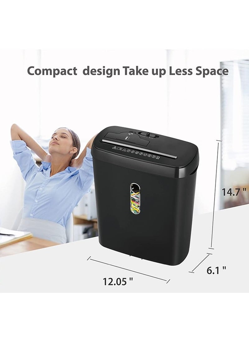 LY - Paper Shredder, 8-Sheet Strip Cut with 3.17-Gallon Basket, P-2 Security Level, 3-Mode Design Shred CD & Credit Card, Durable and Fast with Jam Proof System, Paper Shredder for Home Office - Image 1