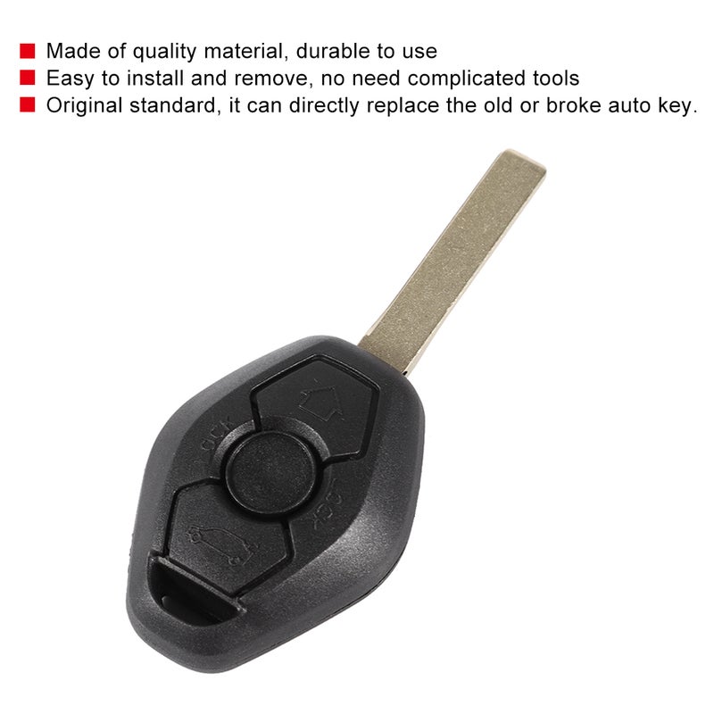 Black Car Remote Control Key 868Mhz 3 Buttons Fits for 3/5 Series - Image 5