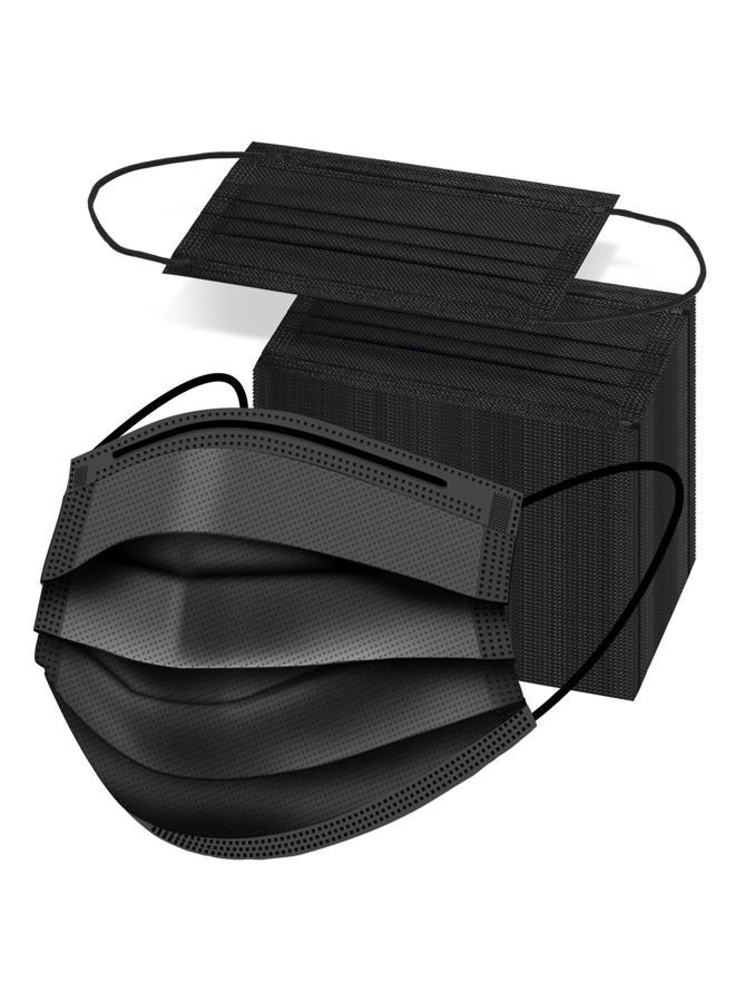 ZTANPS 50 Pack Disposable Face Masks,Black disposable face mask - Image 1