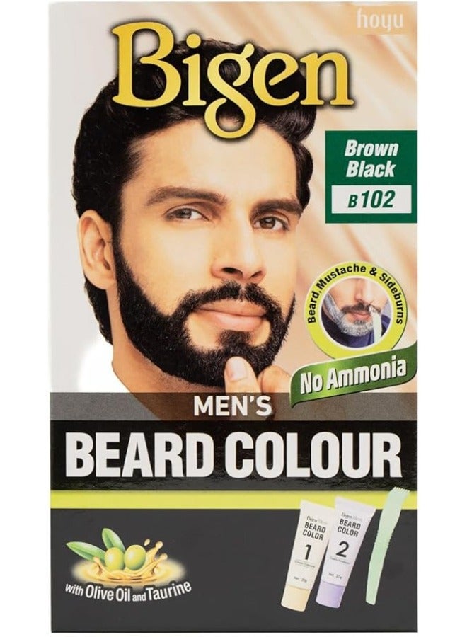 Bigen Bigen Men's Beard Color Brown Black B102