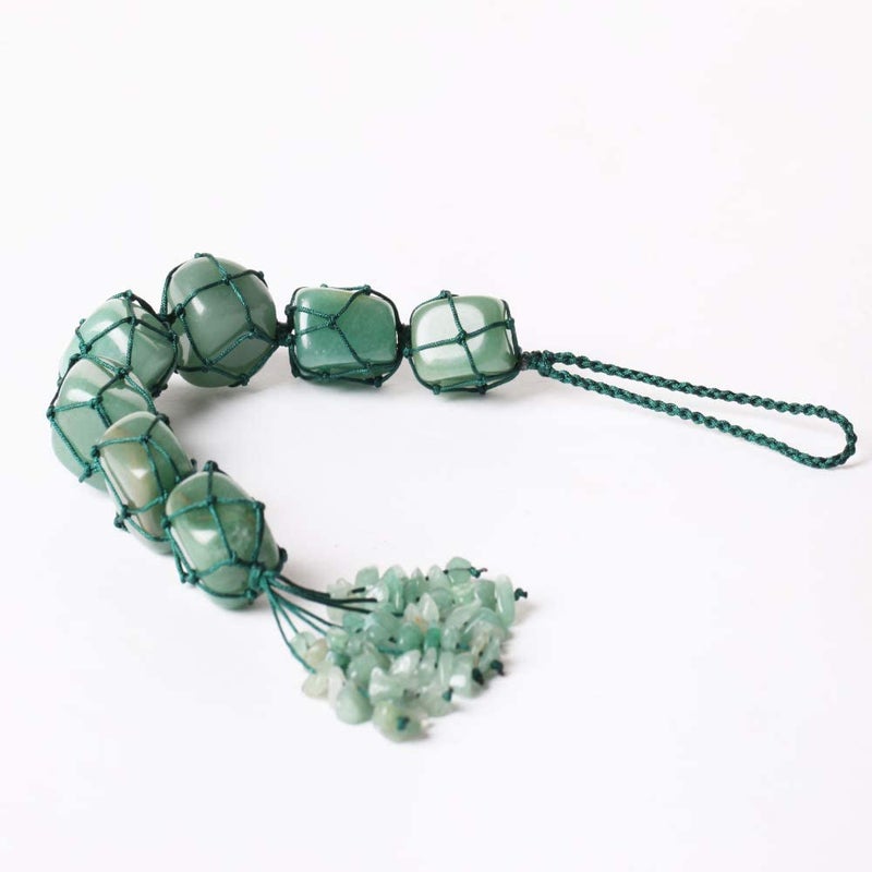 Nicestone Green Aventurine Crystals and Healing Stones Car Decorations Hanging Ornament Meditation Hanging Ornament Window Ornament for Home Decor Party Decor - Image 2