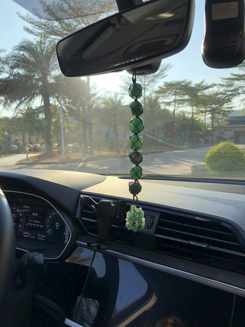 Nicestone Green Aventurine Crystals and Healing Stones Car Decorations Hanging Ornament Meditation Hanging Ornament Window Ornament for Home Decor Party Decor - Image 4