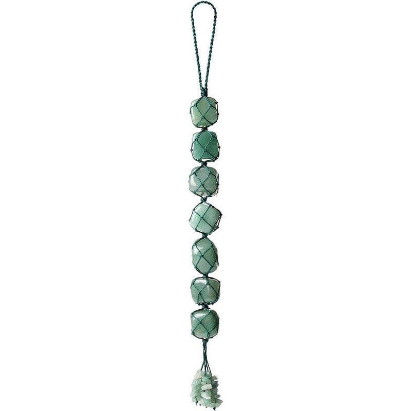Nicestone Green Aventurine Crystals and Healing Stones Car Decorations Hanging Ornament Meditation Hanging Ornament Window Ornament for Home Decor Party Decor - Image 1