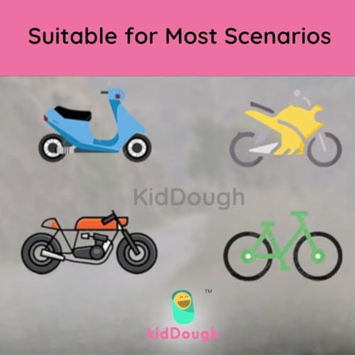 KidDough Baby Kids Safety Belt for Two Wheeler Bike/Scooty | Strong Buckles with Adjustable Straps and Double Stitching for Extra Safety (Grey) - Image 5