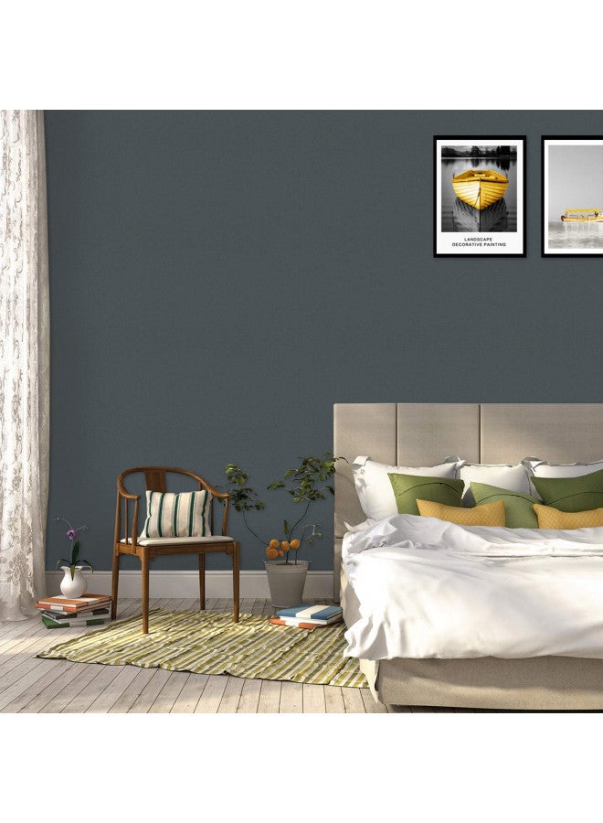 Mecpar Solid Grey Wallpaper 15.7" x 118" Matte Grey Contact Paper Grey Peel and Stick Wallpaper Textured Vinyl Film Self-Adhesive Removable Thicken Paper for Wall Countertop Cabinet Wardrobe - Image 2
