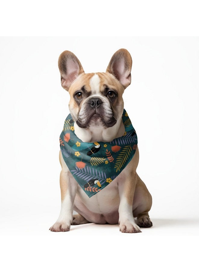 دبليو وشاح الكلب/وشاح الكلب بتصميم طائر الطوقان في الغابة | وشاح الكلب بتصميم رائع رائع هذا هو إكسسوار تصفيف مثالي للكلاب الكبيرة والمتوسطة والصغيرة. مقاس واحد يناسب الجميع. - Image 4