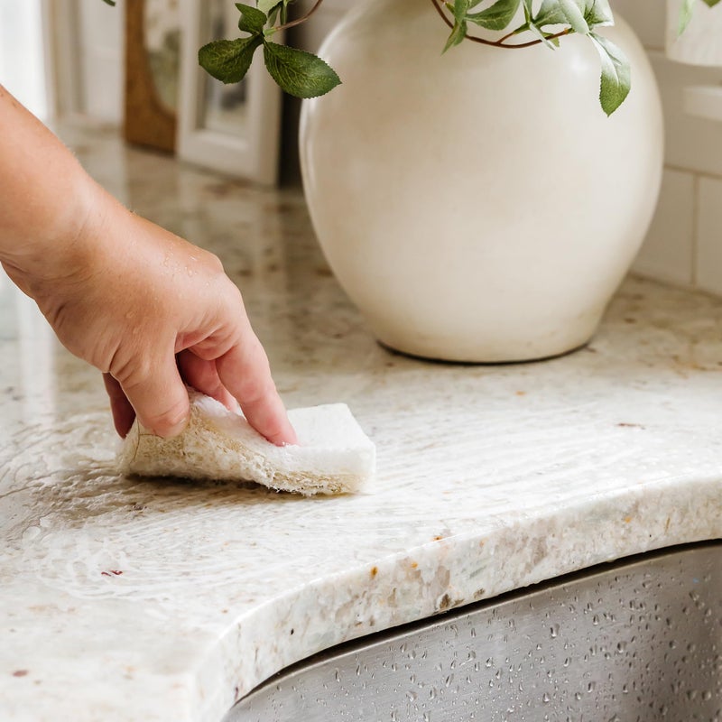 Full Circle Coconut Scrubber Sponges, Pack of 6 â€“ Dual-Sided, Plant-Based Sponges Made with Coconut Shells, Cellulose & Recycled Materials, Safe for Nonstick Cookware - Image 2