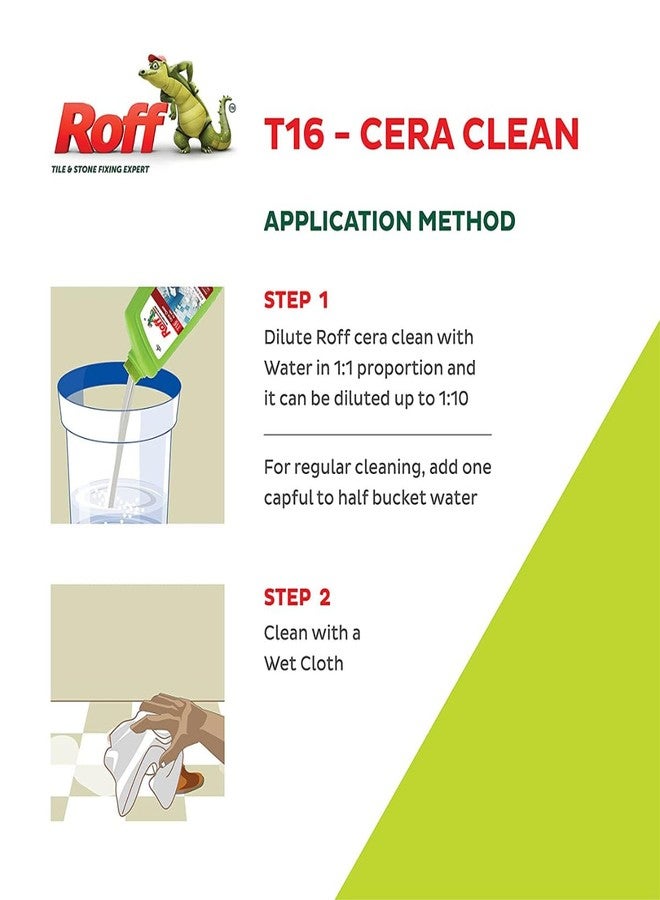 Roff Cera Tile Cleaner,Rapid Action Tile,Concentrated Liquid for Tough Stains,Multi-surface Floor and Tile Cleaner -(500 ml Roff Tile Cleaner & Tile Brush) - Image 4