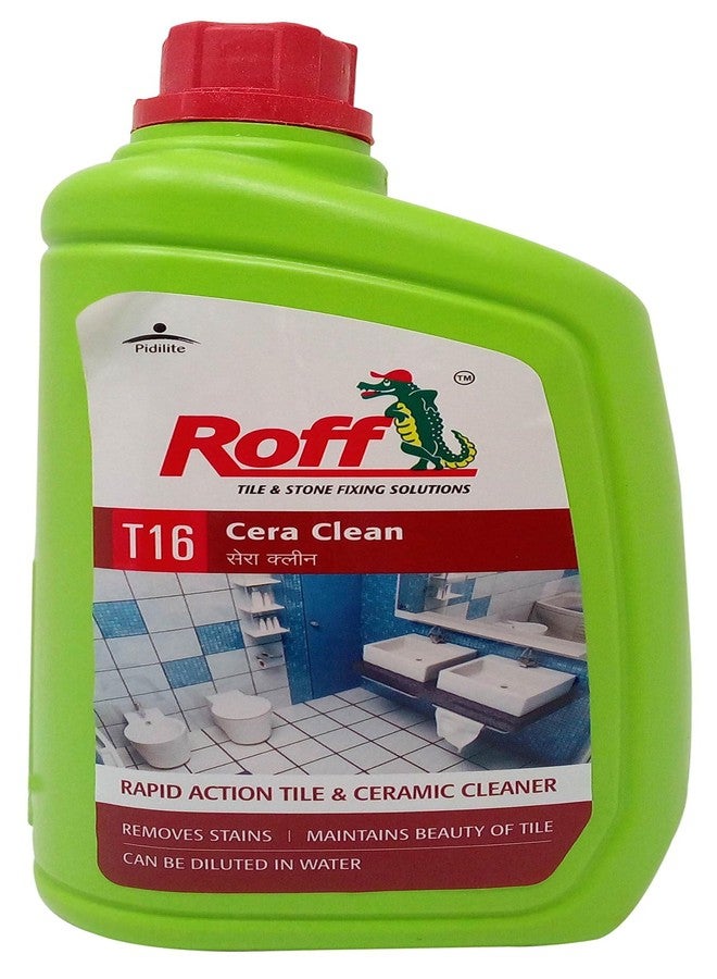Roff Cera Tile Cleaner,Rapid Action Tile,Concentrated Liquid for Tough Stains,Multi-surface Floor and Tile Cleaner -(500 ml Roff Tile Cleaner & Tile Brush) - Image 1