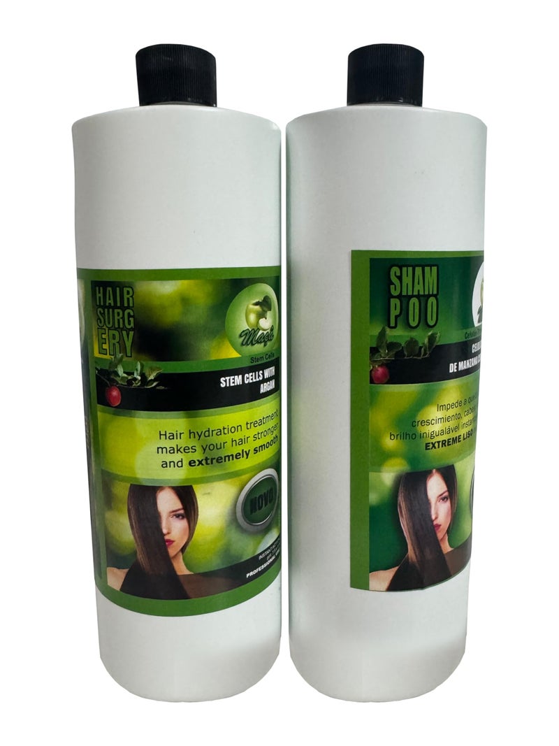KERA FRUIT Hair Treatment 16 Fl Oz Cirugia Capilar Chocolate and Celulas Madres CELULAS MADRES Natural Sulfate Free Unisex Straightening and Shining