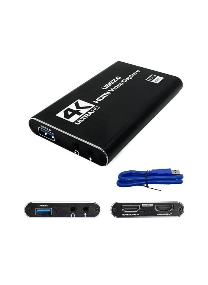 4K HDMI to USB 3.0 Video Capture Card – Game and PC Screen Recording Device (1080P at 60fps) - Image 1