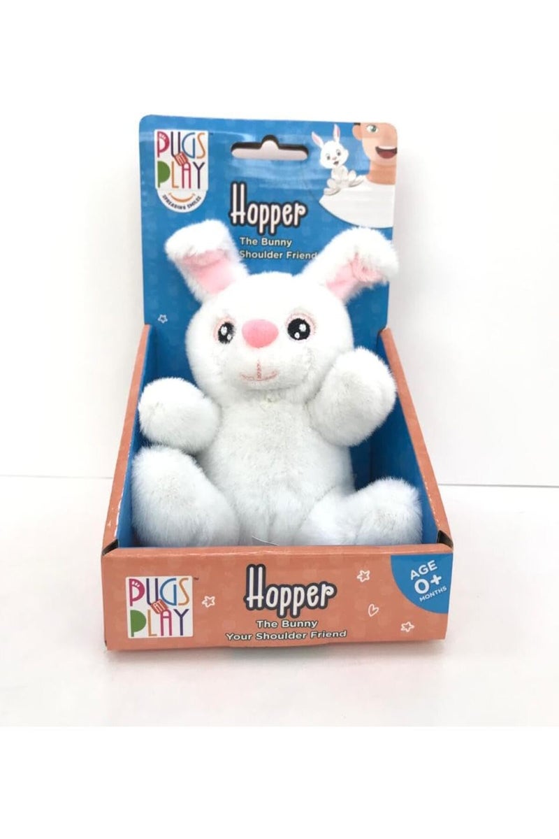 PUGS AT PLAY رفيق الكتف هوبير 4 إنش - Image 1