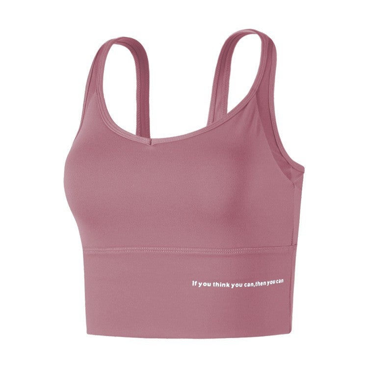 Beauty back fitness sports underwear high strength shockproof push up bra new mesh stitching yoga clothes vest bra - Image 4