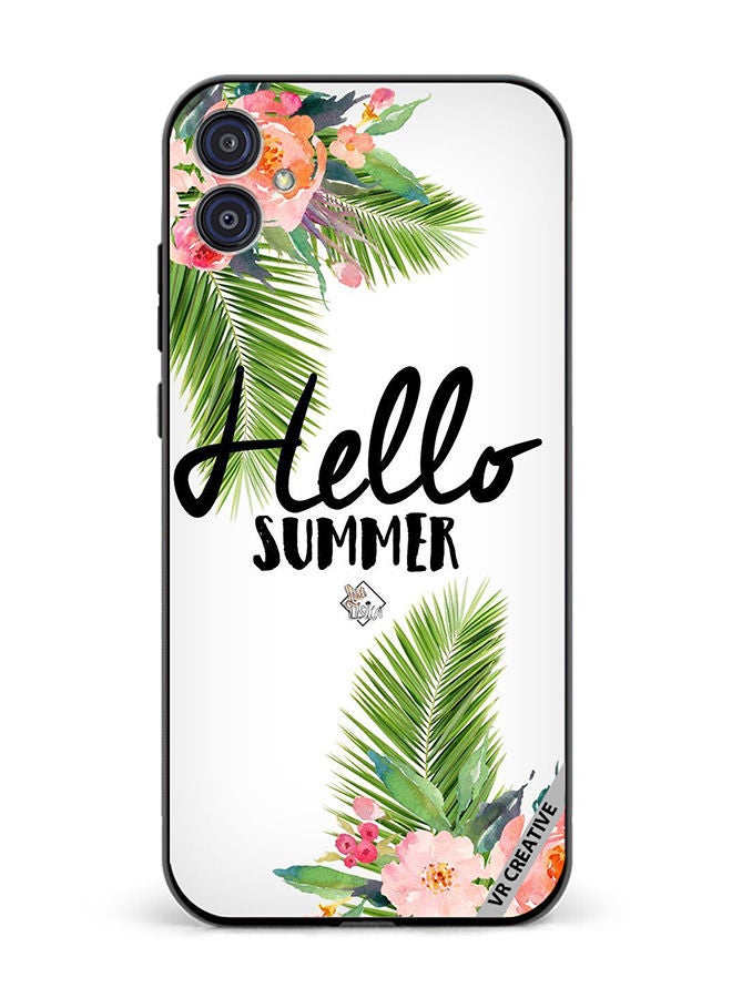 VR CREATIVE Protective Case Cover For Samsung Galaxy M04/F04 Hello Summer Design Multicolour - Image 1