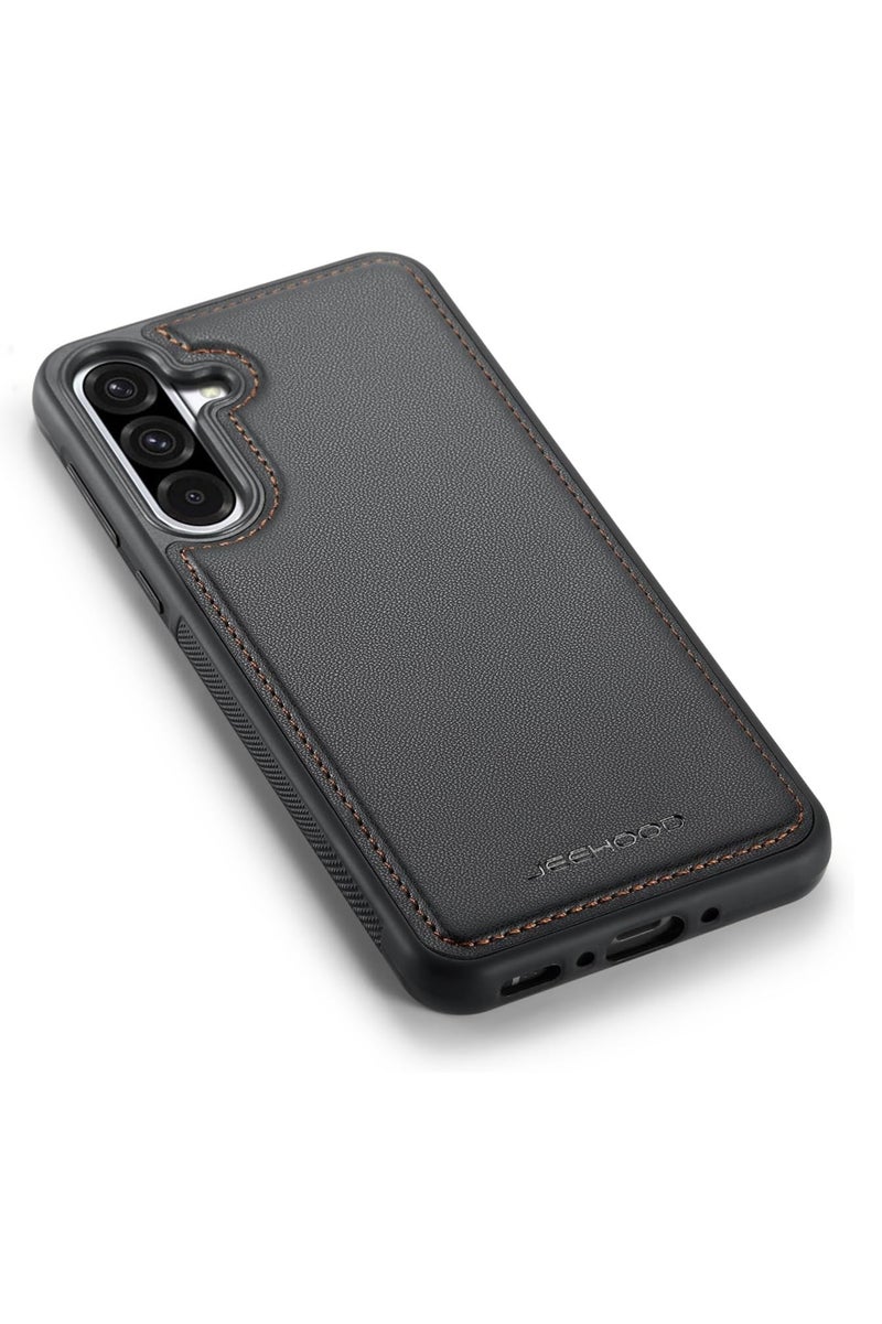 JEEHOOD CaseMe Phone Case Compatible with Samsung Galaxy A36 5G Luxury PU Leather Back Cover Cover Compatible with Samsung Galaxy A36 5G - Black - Image 3