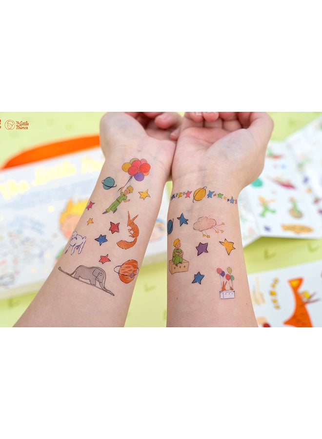 Avenir The Little Prince Face Stickers & Tattoos Set – 18 Reusable Face Stickers & 123 Tattoo Stickers | Easy to Apply & Remove | Kids Party, Dress-Up & Creative Play - Image 2